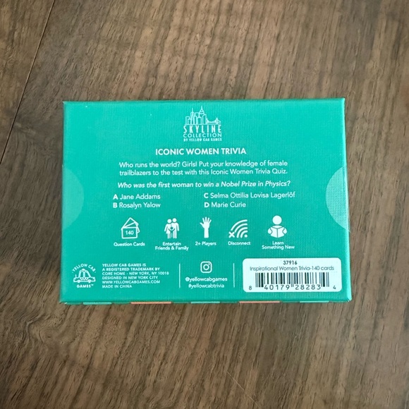 Skyline Collection By Yellow Cab Games Iconic Women Trivia Set - 140 Cards - NWT - Picture 7 of 7